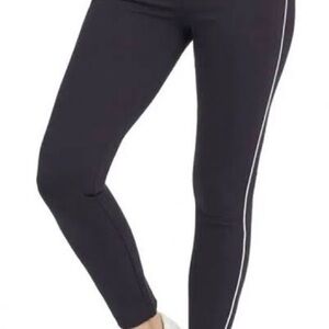 NWT SPANX Women's Black Side-Stripe Ponte Skinny Pants!
